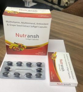 Multivitamin, Multimineral, Antioxidant and Grape Seed Extract Softgel Capsules