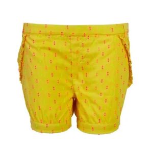 Kids Yellow Mini Shorts