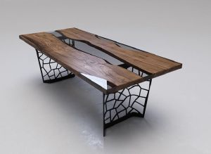 Transparent Black Dining Tables