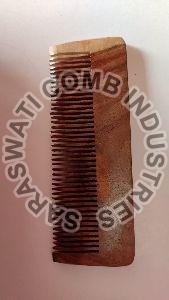 5 Inch Handmade Neem Wood Pocket Comb