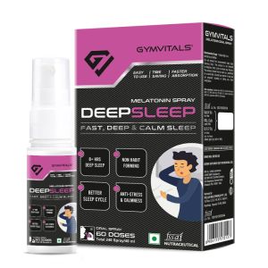 men women gymvitals deep sleep melatonin oral spray