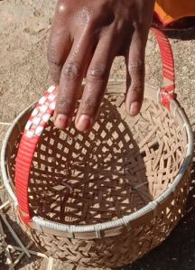 Bamboo Handle Basket