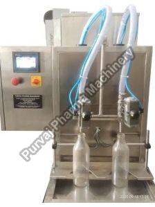 2 Head Servo PLC Liquid Filling Machine