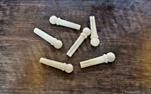 Unbleached Guitar Bone Creamer Bone Bridge Pins