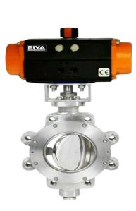 Pneumatic Actuator Operated Double Off Set Disc Butterfly Valve