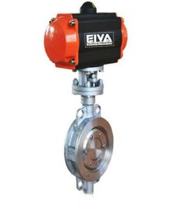Pneumatic Actuator Operated Triple Off Set Disc Butterfly Valve