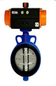 Pneumatic Actuator Operated Wafer Type Centric Disc Butterfly Valve