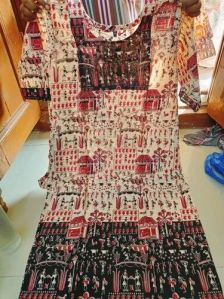 Cotton Kalamkari Patchwork Kurti