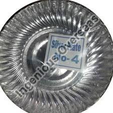 Wrinkle 7 Inch Silver Foil Paper Plate