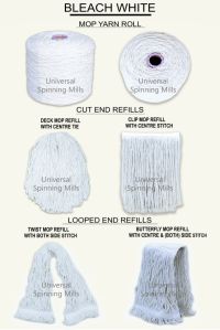 Bleach White Mop Yarn and Refills