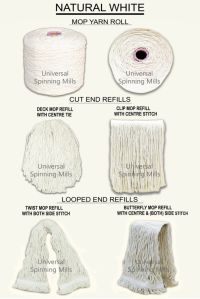 Natural White Mop Yarn and Refills