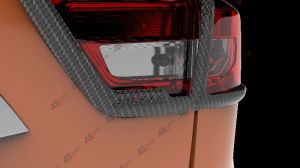 Car Carbon Fibre Tail Lamp Garnish