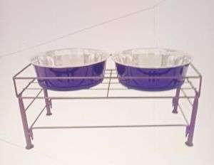 Double Dog Food Bowl Stand