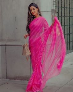 Chiffon Casual Wear Leheriya Saree