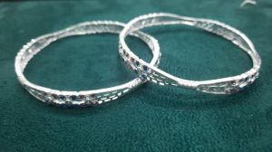 designer silver bangles