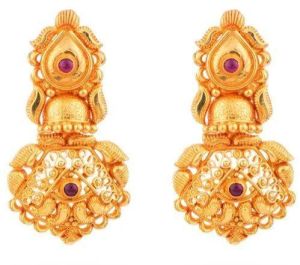 Ethnic Gold Earrings