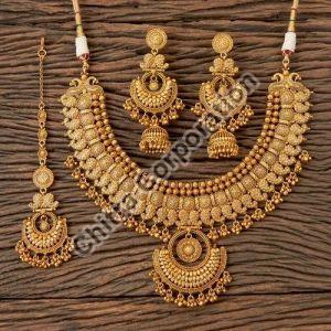 Ethnic Gold Necklace Set