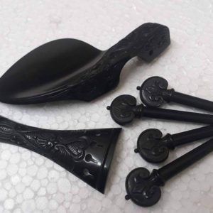 Hand Carved Violin Parts Set