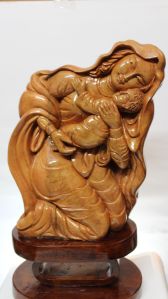 Handcrafted Wooden Decorative Statue