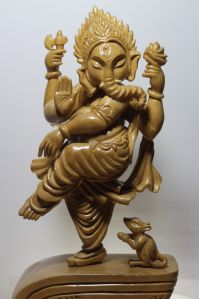 Handcrafted Wooden Ganesha Statue