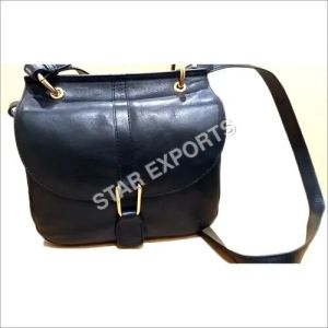 Ladies Blue Leather Bag
