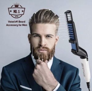 beard straightening heat brush