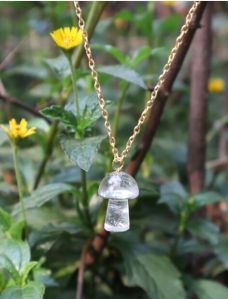 Crystal Mushroom Pendant