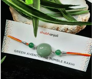 Green Aventurine Tumble Rakhi