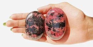 Rhodonite Palm Stone