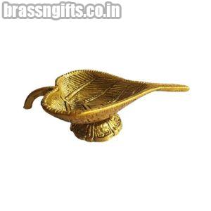 Brass Pan Shape Diya