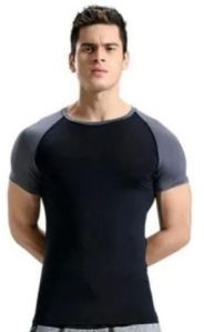 Mens Lycra Half Sleeve Gym T-Shirt