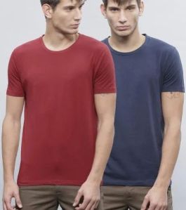 Mens Plain Lycra T-Shirt