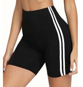 Womens High Waist Nylon Shorts