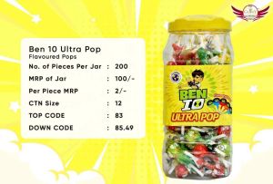 Ben 10 Ultra Pop Flavoured Lollipop