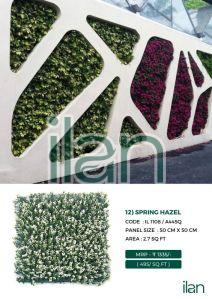 spring hazel artificial green walls