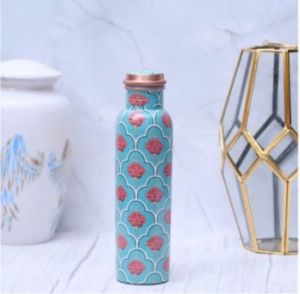 Refreshing Green Copper Water Bottle