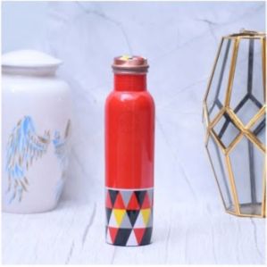 Triangle Design Copper Water Bottle