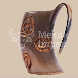 Buffalo Horn Drinking Mugs