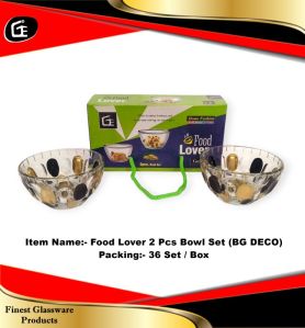 FOOD LOVER 2 PCS BOWL SET (BG DECO)