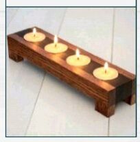 Wooden Candle Holder