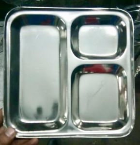 Aluminium Pav Bhaji Plate