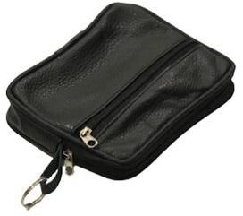 Black Leather Coin Wallet