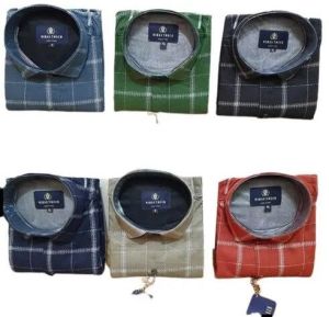 mens cotton check shirts