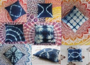 Tie Dye Cotton Cushion Cover