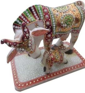 Marble Cow Statue