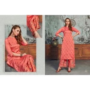 Ladies Embroidered Palazzo Suit