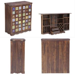 Sheesham Wood Bar Cabinet