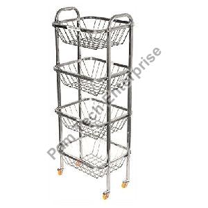 Stainless Steel Fruit & Vegetable Trolley