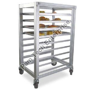 Stainless Steel Tray Rack Trolley