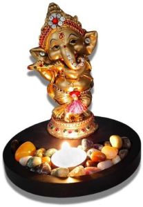 Ganesh Idol with Tealight Candle